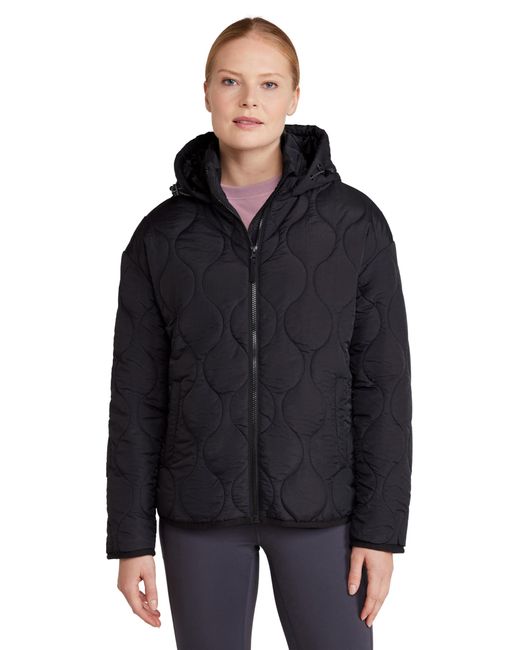 Mountain Warehouse Black Water-resistant & Isotherm Coat With Adjustable Hood - Spring