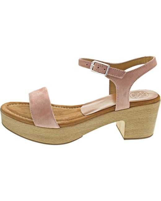 Unisa Black Sandale in Rosa