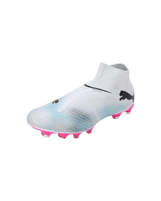 PUMA White Future 7 Match+ Ll Fg/ag Soccer Shoes for men