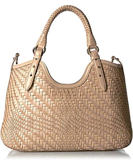 Cole Haan Multicolor Genevieve Small Weave Triangle Tote