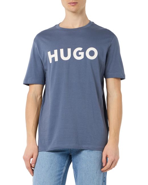 HUGO Blue Dulivio Short Sleeve Crew Neck T-shirt S for men