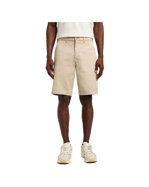 Relaxed Chino Shorts 31 di Lee Jeans in Natural da Uomo