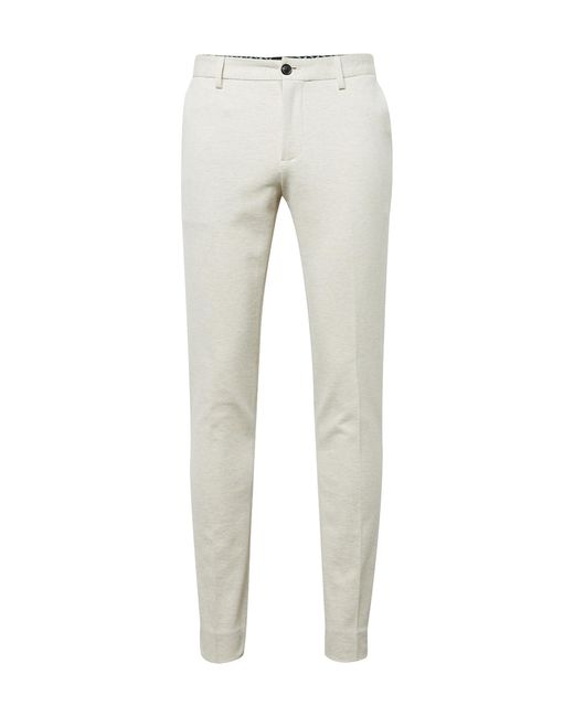 Scotch & Soda White Mott-super Slim Fit Classic Yarn-dyed Chino Trousers for men