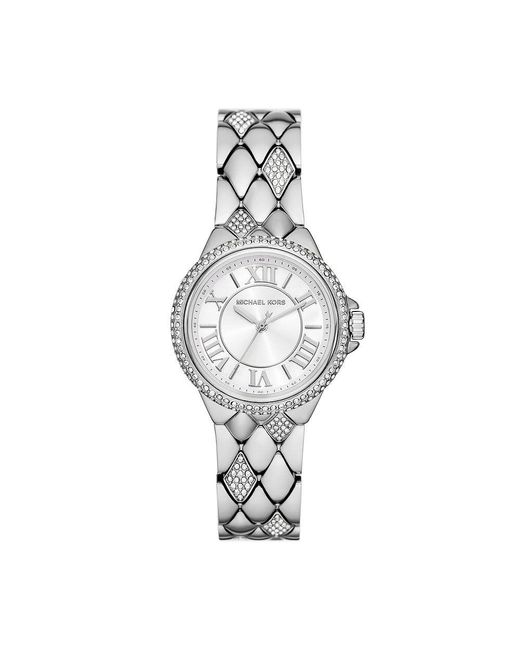 Reloj para mujer Camille de acero inoxidable con tres agujas Michael Kors de color Metallic