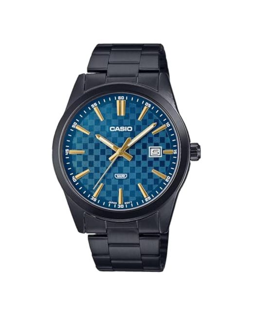 Orologio da polso uomo MTP-VD02B-1EUDF quadrante nero di G-Shock in Blue da Uomo