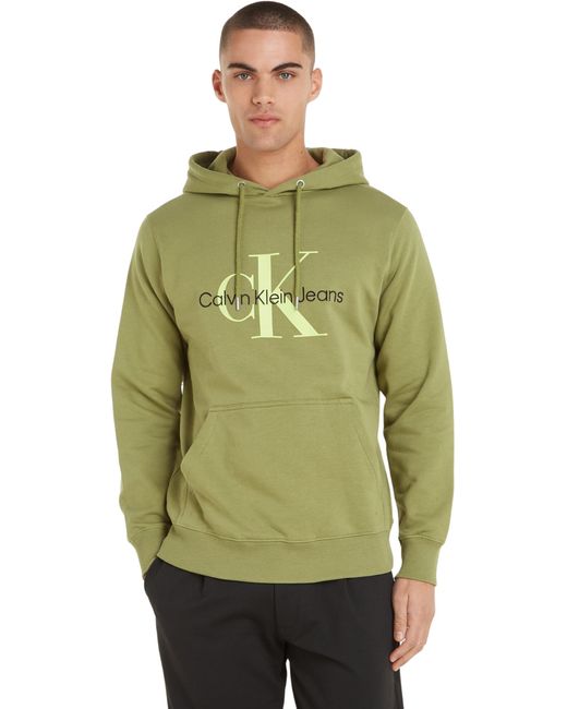 Calvin Klein Seasonal MONOLOGO Regular J30J320805 Hoodies in Green für Herren
