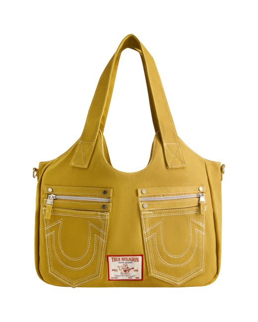 True Religion Yellow Satchel Bag