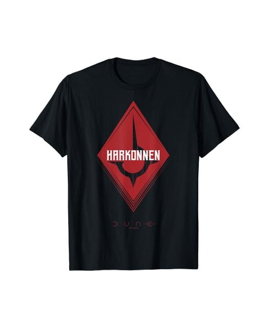 Dune Black Dune Harkonnen Red Logo T-shirt