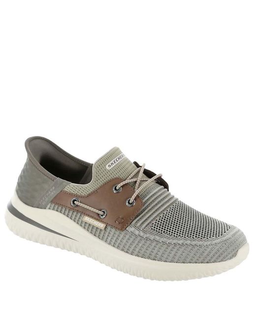 Skechers Usa Delson 3.0-roth 210606 Low Profile Bungee Lace Slip-ins in ...