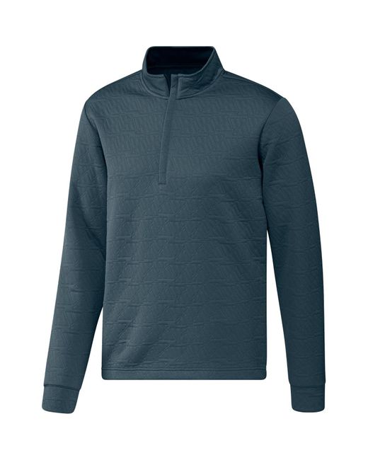 Adidas Blue S Dwr Quarter Zip Pullover Arctic Night L for men