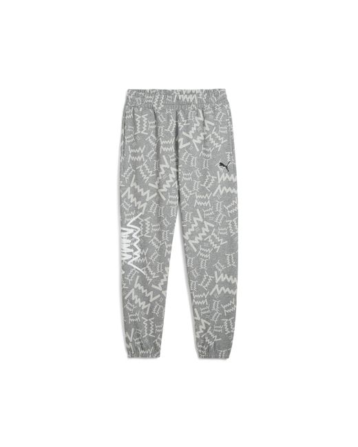 PUMA Gebreide Broek Voor Teamjaws Post Game Broek in het Gray voor heren