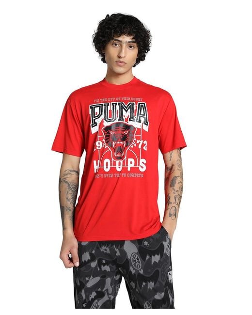 PUMA Rival Rage Short Sleeve T-shirt Xs Red for men