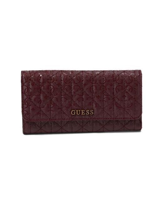 Guess Purple Aveta Multi Clutch Wallet