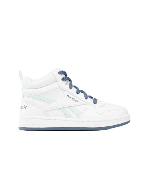 Reebok White ROYAL Prime MID 2.0 Sneaker,Ftwwht Mist Eacobl,31 EU
