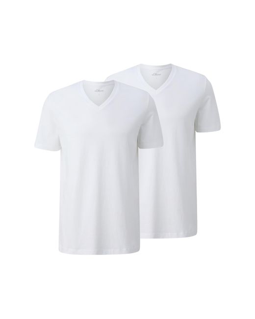 S.oliver 2155022 T-Shirt in White für Herren