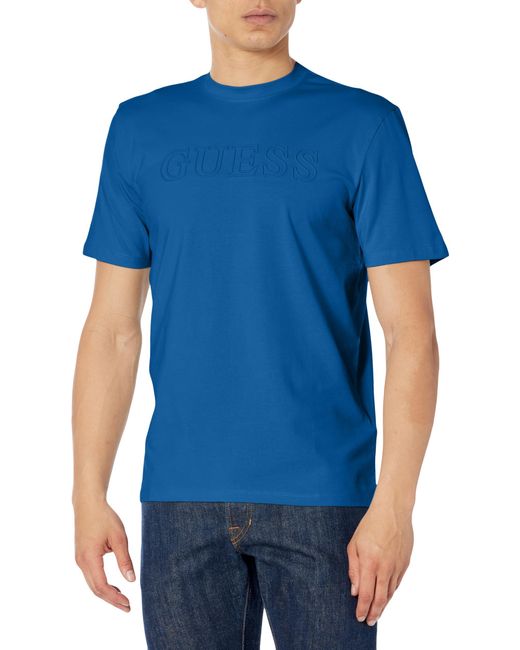 Guess Blue Short Sleeve Alphy T-shirt for men