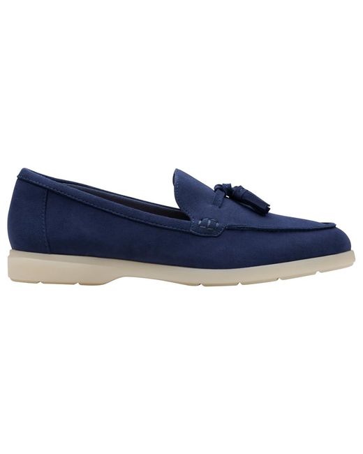 Clarks Blue Narini Edge Shoes