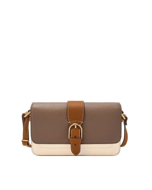 Fossil Brown Zoey Crossover Body Bag