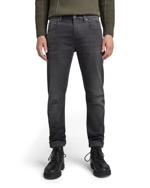 G-Star RAW Black 3301 Slim Jeans for men