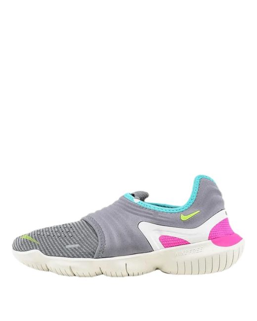 Nike White Wmns Free Rn Flyknit 3.0