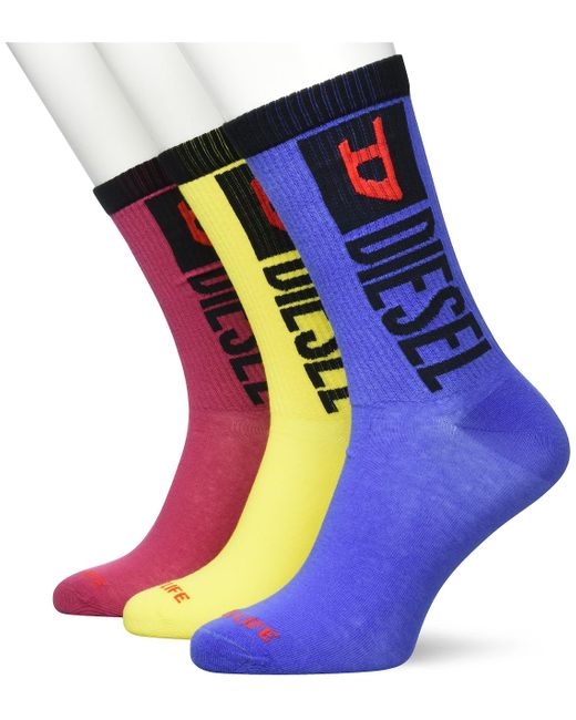 DIESEL Blue Skm-ray-threepack Sock for men