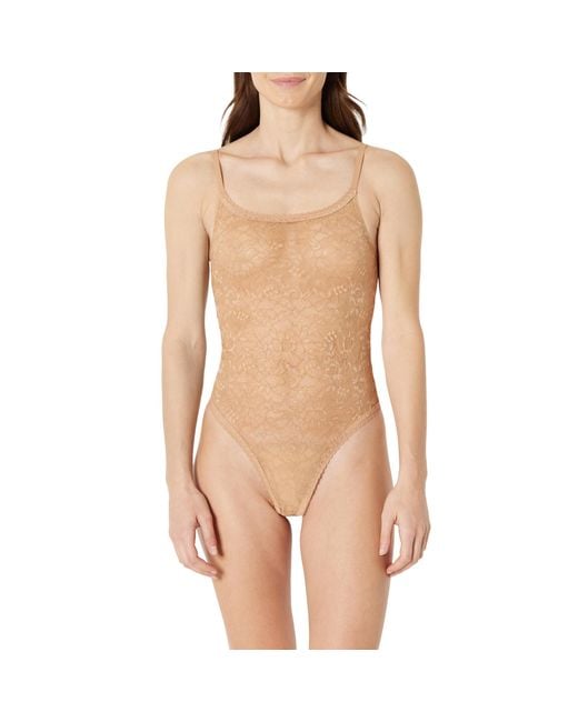 Body en Dentelle Extensible Amazon Essentials en coloris Natural