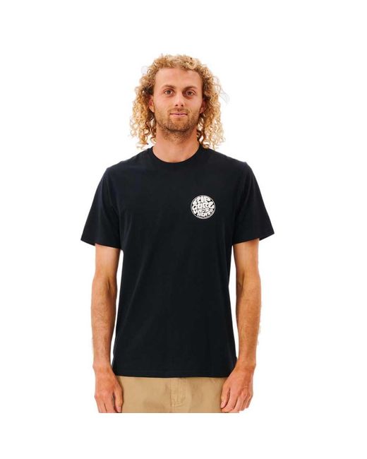Wetsuit Icon Short Sleeve T-Shirt M di Rip Curl in Black da Uomo