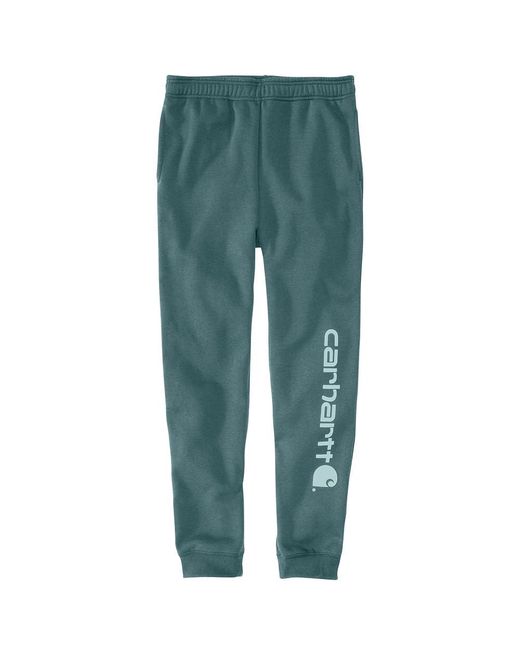 Carhartt Green Relaxed Fit Midweight Tapered Logo Graphic Sweatpant for men