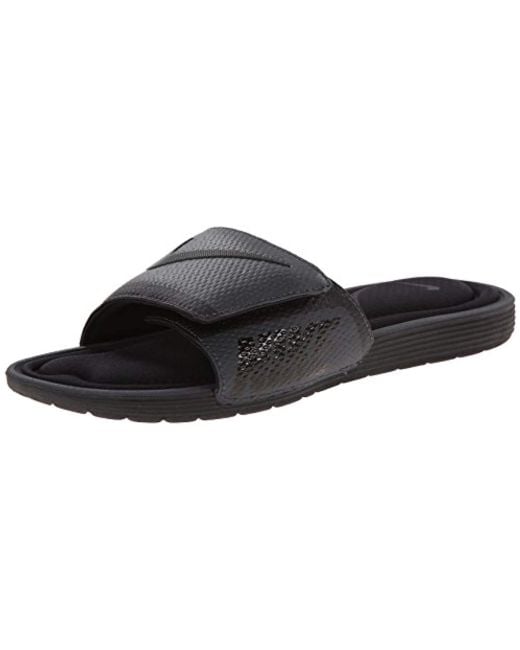 Nike Solarsoft Comfort Slide Sandal Beach & Pool Shoes, Black/anthracite 90, 9 Uk for men