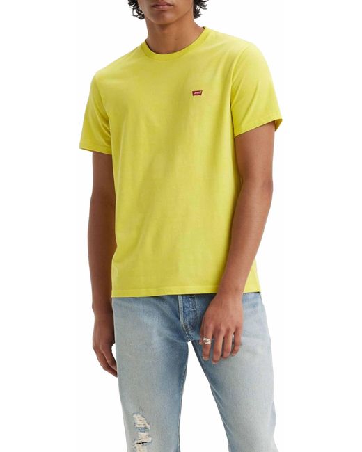 Levi's Ss Original Hm Tee Sweater in het Yellow voor heren