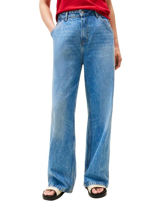 Tommy Hilfiger Losse Wijde Pijpen Rw Ali Ww0ww46792 in het Blue