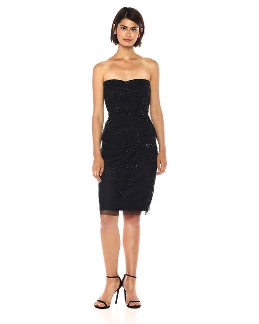 adrianna papell little black dress