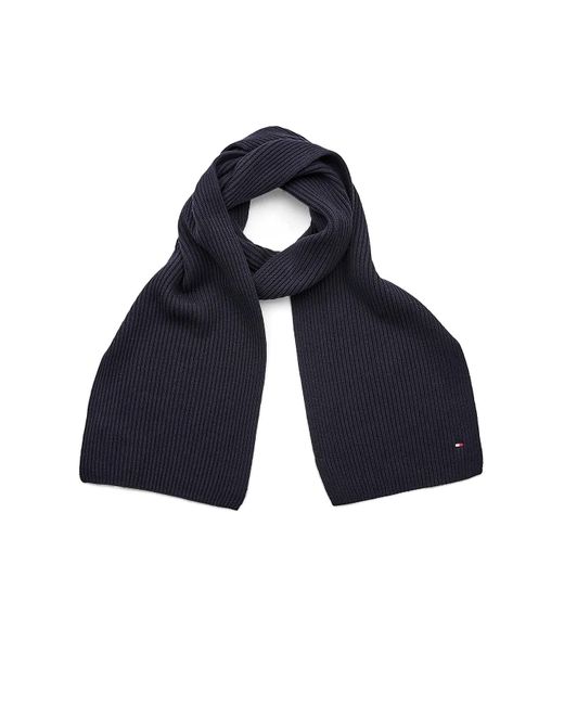 Tommy Hilfiger Strickschal mit Flaggenmuster Schals in Blue für Herren