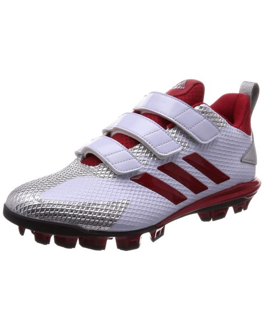 Adidas Black Adizero Point Ac Baseball Shoes Molded Cleats for men