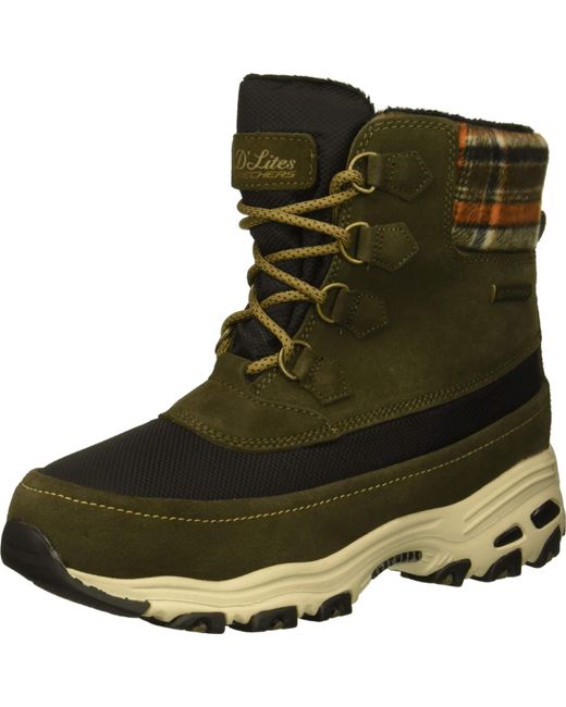 skechers boots green