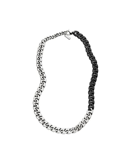 Collier homme en acier inoxydable bicolore DX1530931 DIESEL pour homme en coloris Metallic