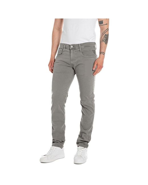 Replay Gray Men's Jeans With Stretch