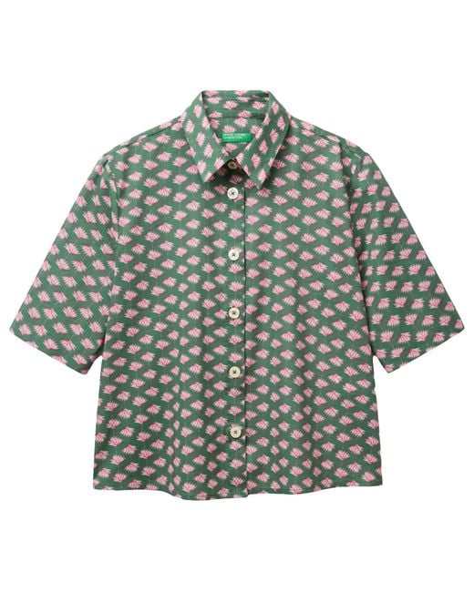 Benetton Gray Camicia 5q6sdq07o Shirt