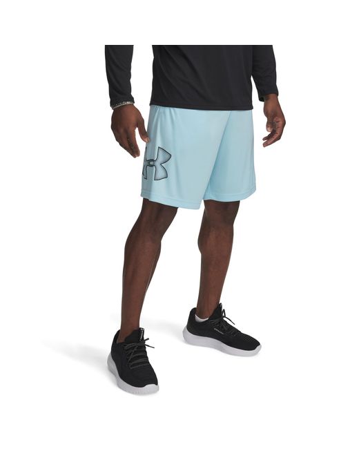 Under Armour Blue Tech Graphic Shorts, for men