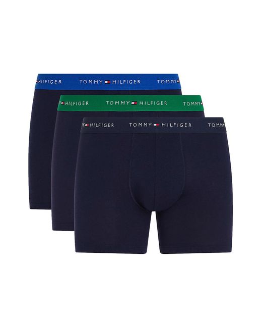 Tommy Hilfiger 3er-Pack Signature Essential Boxer-Slips in Blue für Herren