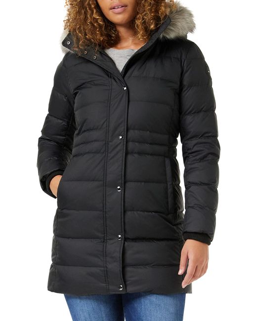 Abrigo de Plumas para Mujer Tyra Down Coat With Fur con Plumas de Pato de Tommy  Hilfiger de color Negro | Lyst