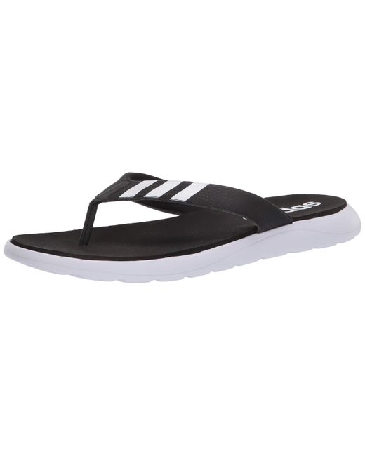 adidas Comfort Flip Flop Slide Sandal in Black/White (Black) for Men - Save 24% - Lyst
