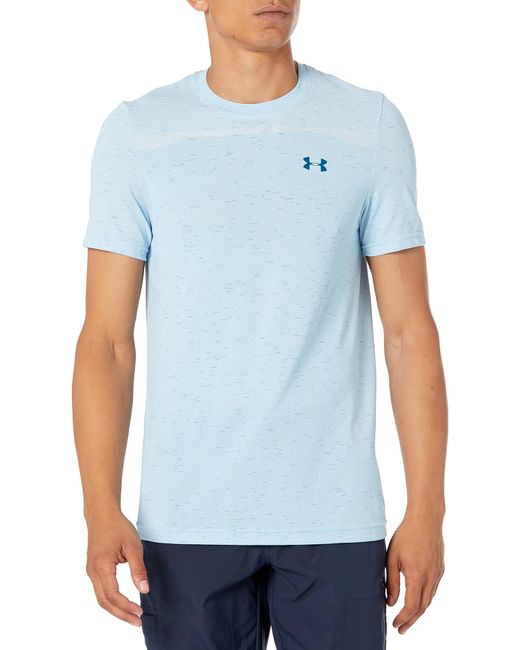 Under Armour Blue Seamless Short-sleeve T-shirt for men