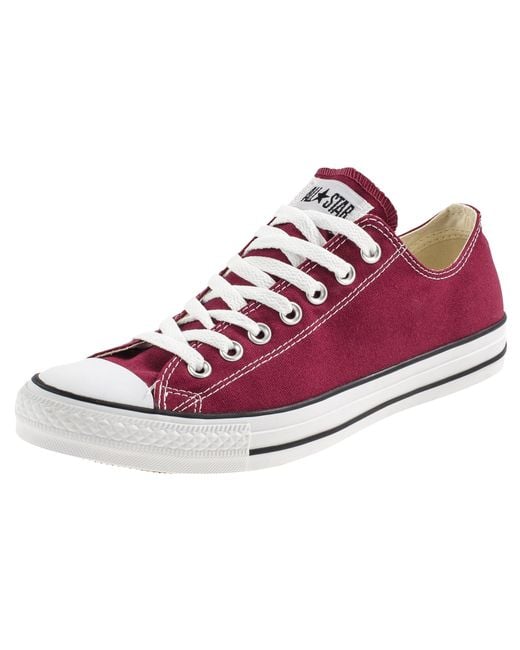 Schuhe Chuck Taylor all Star Ox Maroon di Converse in Purple