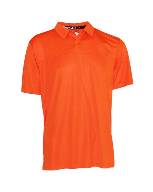 Adidas Orange Golf Aeroready Urban Polo Shirt for men