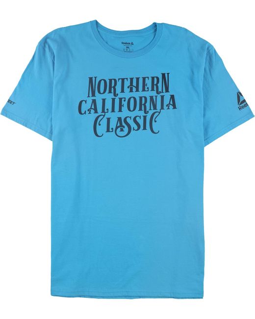 Reebok Blue S Northern California Classic Graphic T-shirt for men