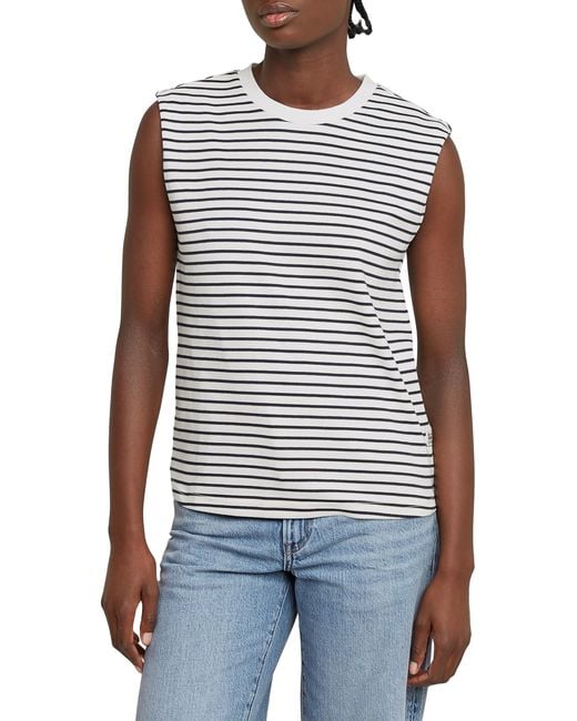 G-Star Blue G-STAR Stripe Boxy r t ss wmn