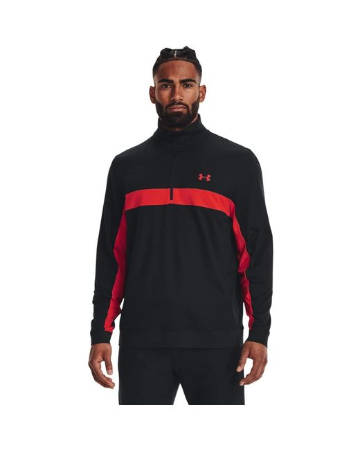 Under Armour Red Storm Midlayer 1/2 Zip Long-sleeve T-shirt Golf, for men