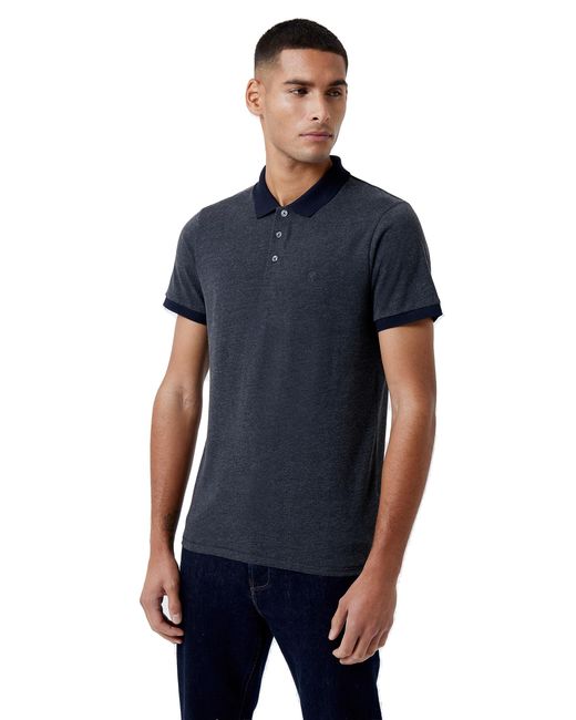 French Connection Contrast Collar Polo Shirt in Blue for Men Lyst UK