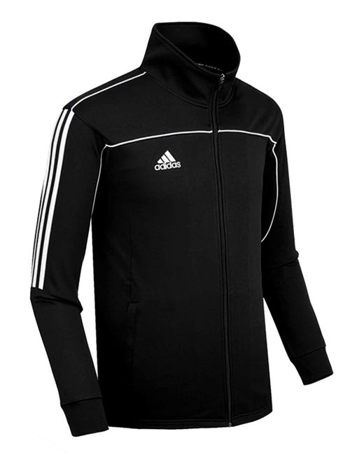 Adidas Black Knitted 3-stripe Tricot Martial Arts Team Jacket